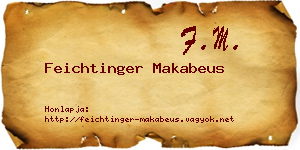 Feichtinger Makabeus névjegykártya